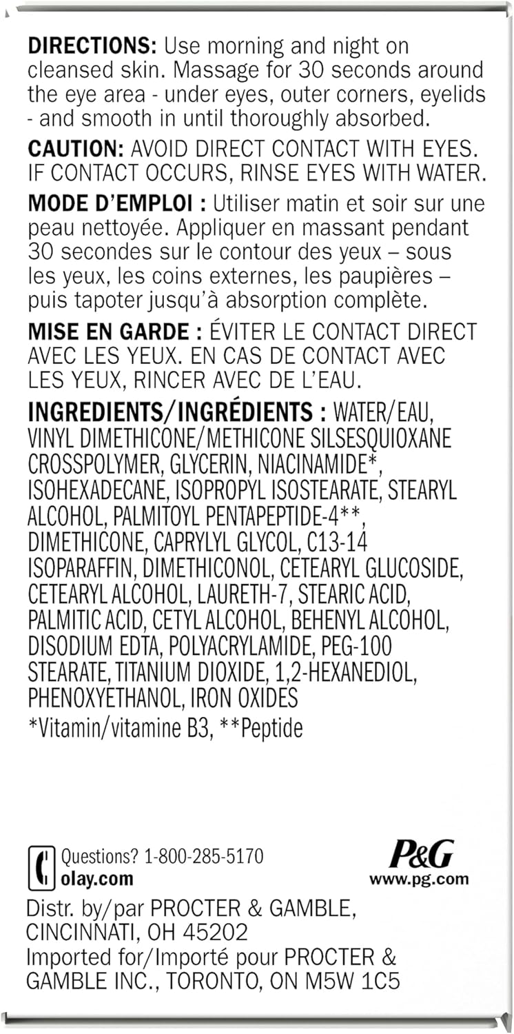 Olay Eyes Ultimate Eye Cream for Dark Circles, Wrinkles and Puffiness, 13 ml (0.4 fl. oz.) - Image 11