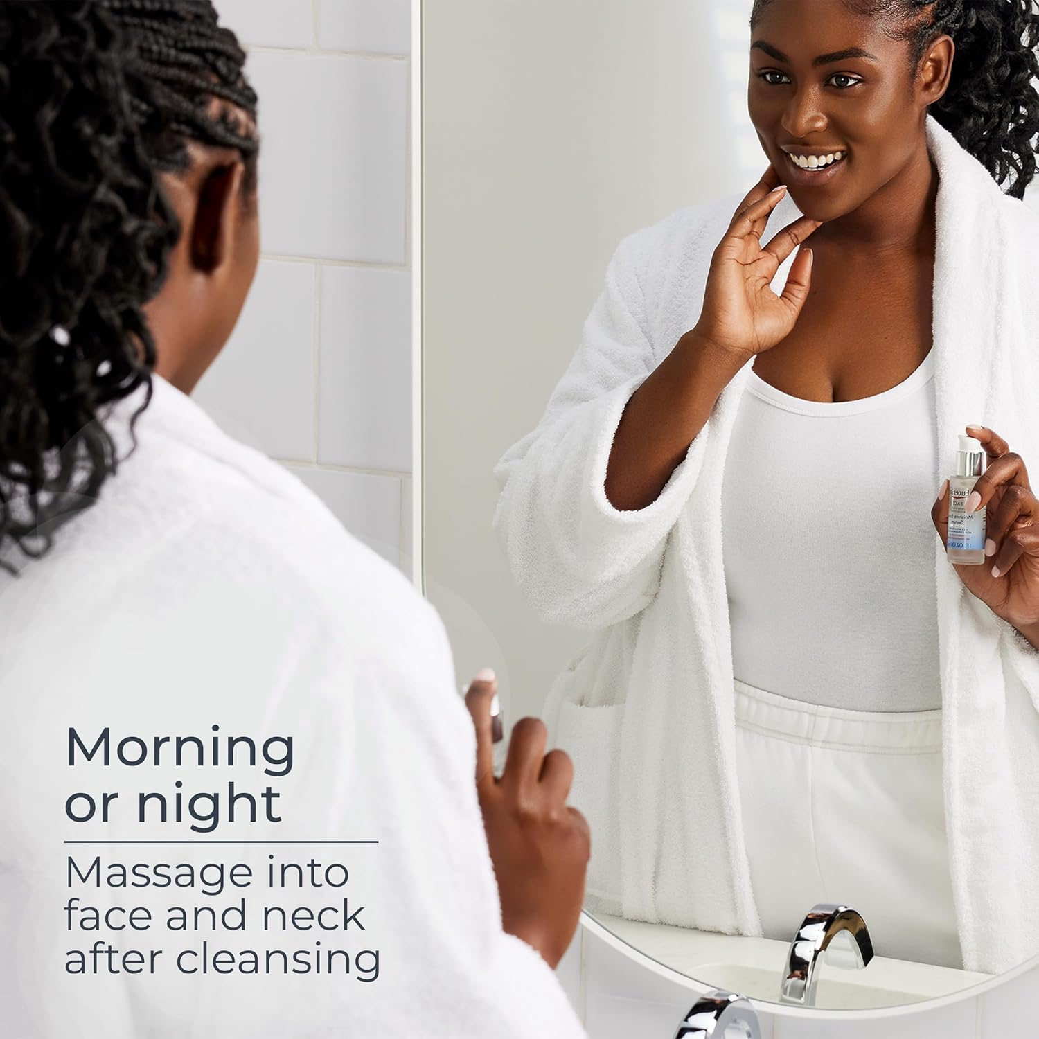 Eucerin Immersive Hydration Smoothing Face Serum, Ultra-Lightweight Hyaluronic Acid Serum Reduces the Look of Fine Lines and Wrinkles, 1 Fl Oz Bottle - Image 9